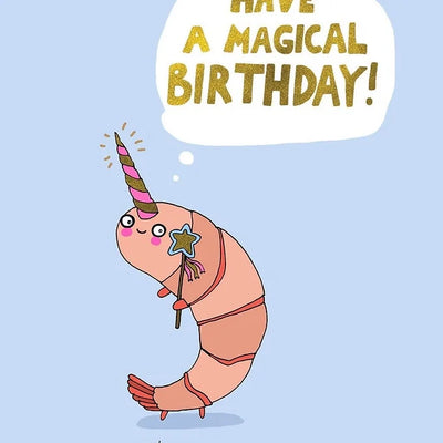 Magical Prawn Birthday Card Daisy Devotion