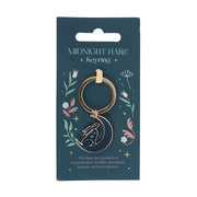 Midnight Hare Keyring Daisy Devotion