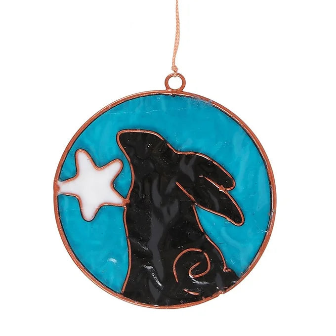 Moon Gazing Hare With Moon Suncatcher Daisy Devotion