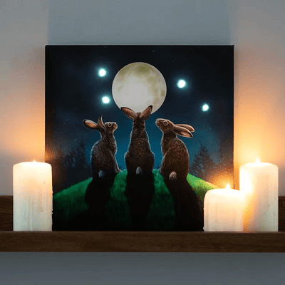 Moon Shadows Light Up Canvas Plaque by Lisa Parker Daisy Devotion