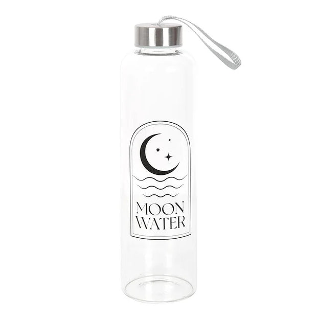 Moon Water Glass Water Bottle Daisy Devotion