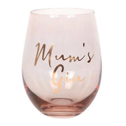 Mum's Gin Stemless Wine Glass Daisy Devotion