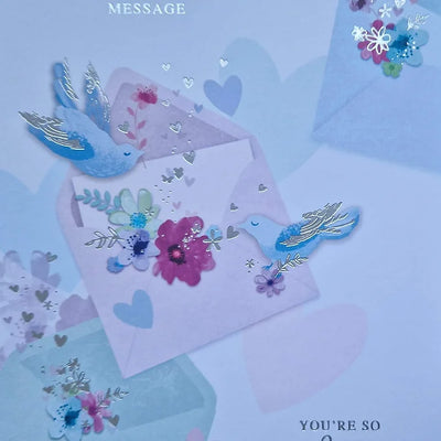 Mum and Dad Wedding Anniversary Card 1 Daisy Devotion