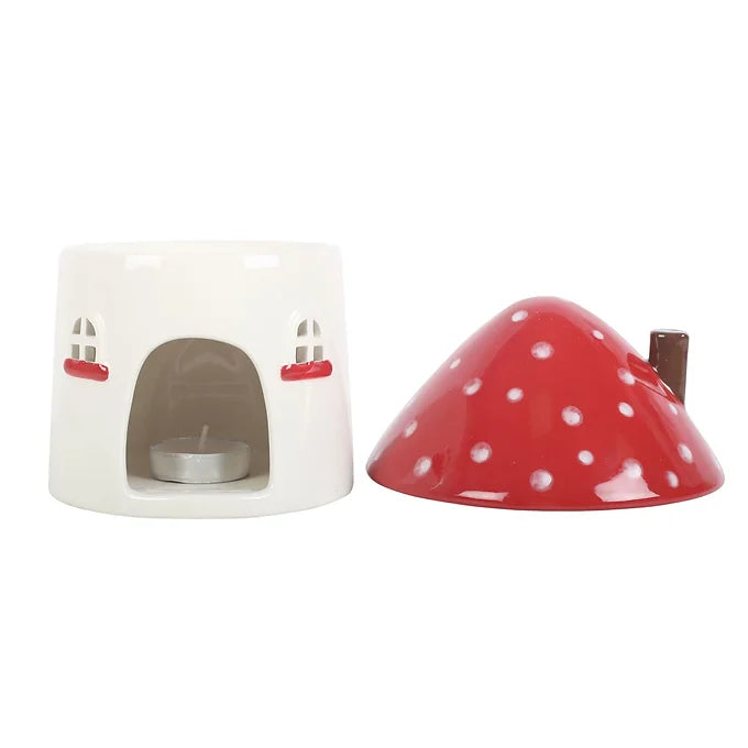 Mushroom House Oil Burner and Wax Warmer Daisy Devotion