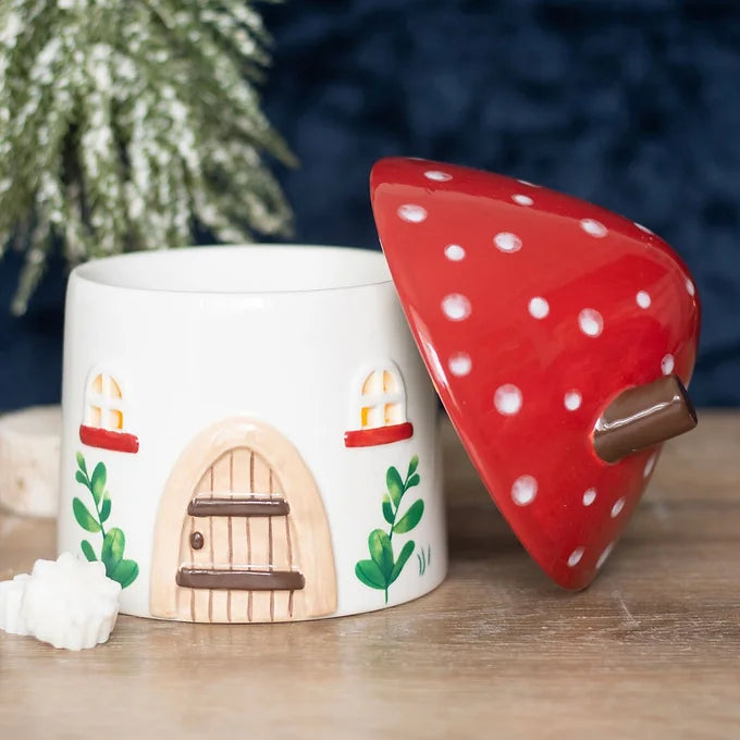 Mushroom House Oil Burner and Wax Warmer Daisy Devotion