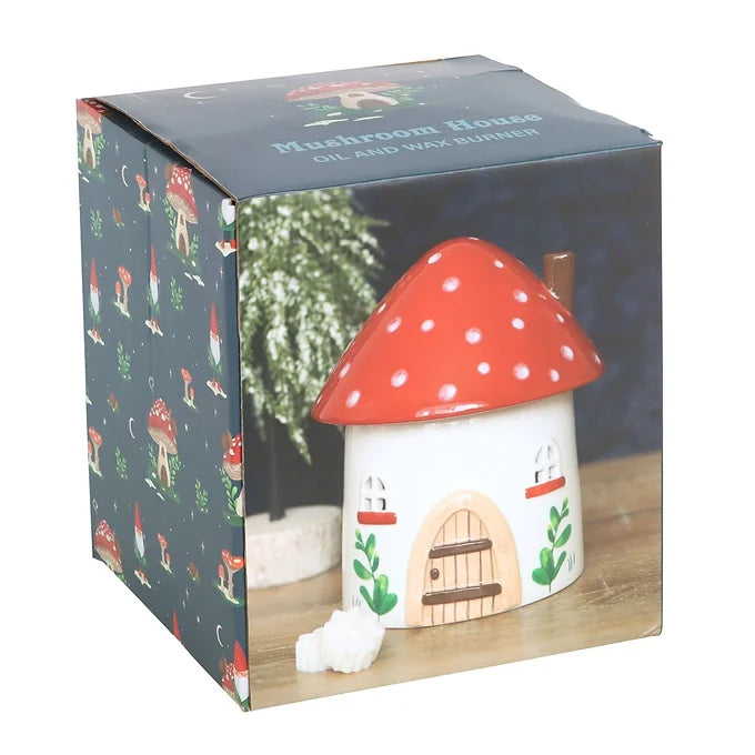 Mushroom House Oil Burner and Wax Warmer Daisy Devotion