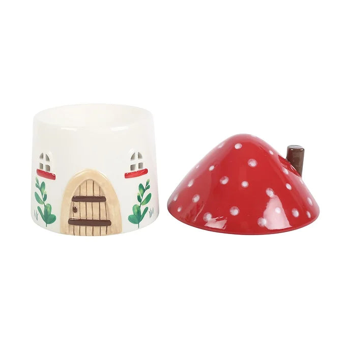 Mushroom House Oil Burner and Wax Warmer Daisy Devotion