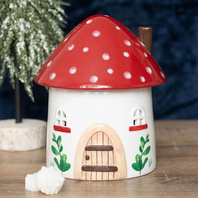 Mushroom House Oil Burner and Wax Warmer Daisy Devotion