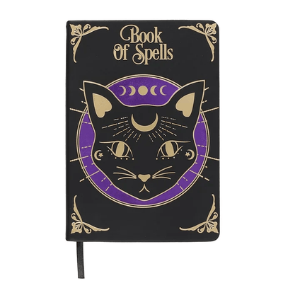 Mystic Mog Book of Spells A5 Notebook Daisy Devotion