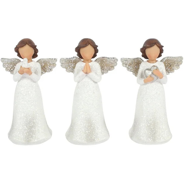Peace, Pray, & Love Child Angels Set of 3 Daisy Devotion