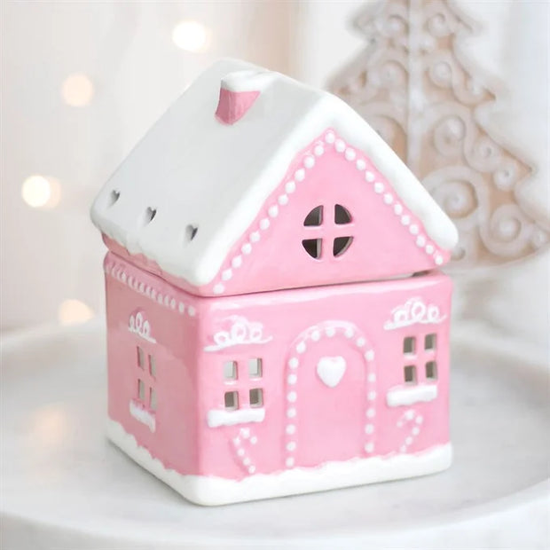 Pink Gingerbread House Oil Burner Daisy Devotion