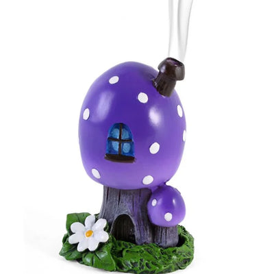 Purple Smoking Toadstool Incense Burner Daisy Devotion