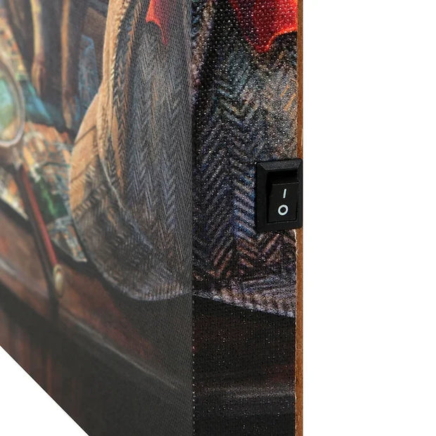 Purrlock Holmes Light Up Canvas Plaque by Lisa Parker Daisy Devotion
