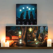 Purrlock Holmes Light Up Canvas Plaque by Lisa Parker Daisy Devotion