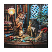 Purrlock Holmes Light Up Canvas Plaque by Lisa Parker Daisy Devotion
