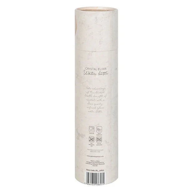 Quartz Moon Phase Glass Water Bottle Daisy Devotion