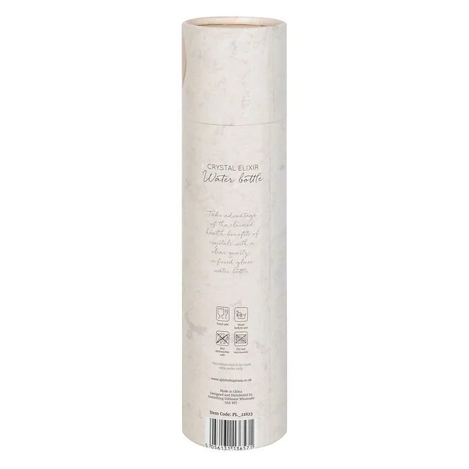 Quartz Moon Phase Glass Water Bottle Daisy Devotion