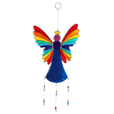 Rainbow Angel Suncatcher 38cm Daisy Devotion