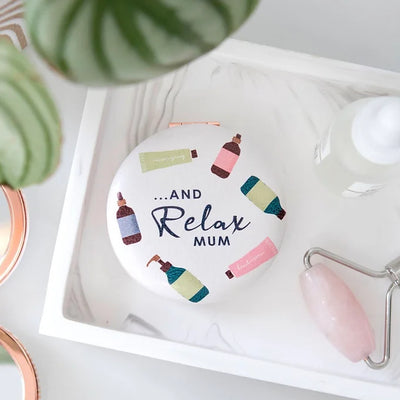 Relax Mum Compact Mirror Daisy Devotion