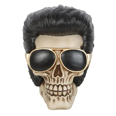 Rockstar Skull Ornament with Sunglasses Daisy Devotion