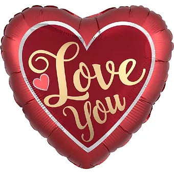 18IN SATIN SANGRIA & GOLD FOIL BALLOON Daisy Devotion