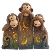 See, Speak, Hear No Evil Monkeys Daisy Devotion