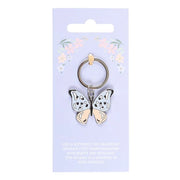 Silver Butterfly Keyring Daisy Devotion