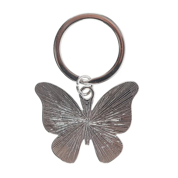 Silver Butterfly Keyring Daisy Devotion