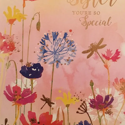 Sister Birthday Card 4 Daisy Devotion