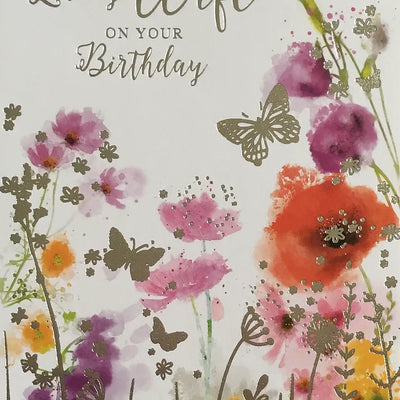 Sister Birthday Card 5 Daisy Devotion