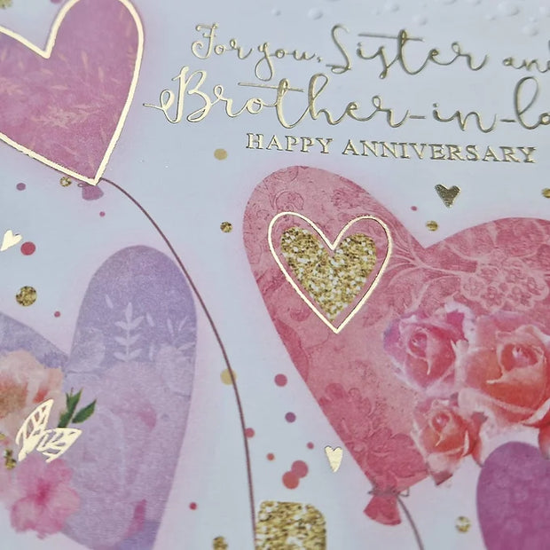 Sister & Brother-in-Law Wedding Anniversary Card Daisy Devotion