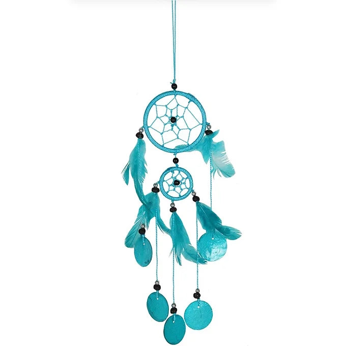 Small Bright Turquoise Dreamcatcher Daisy Devotion