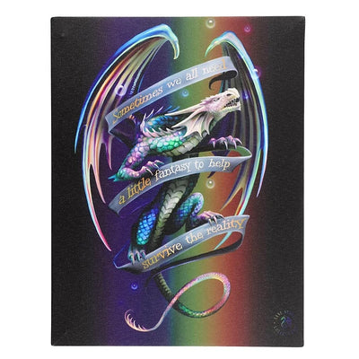 Sometimes Canvas Plaque By Anne Stokes Daisy Devotion