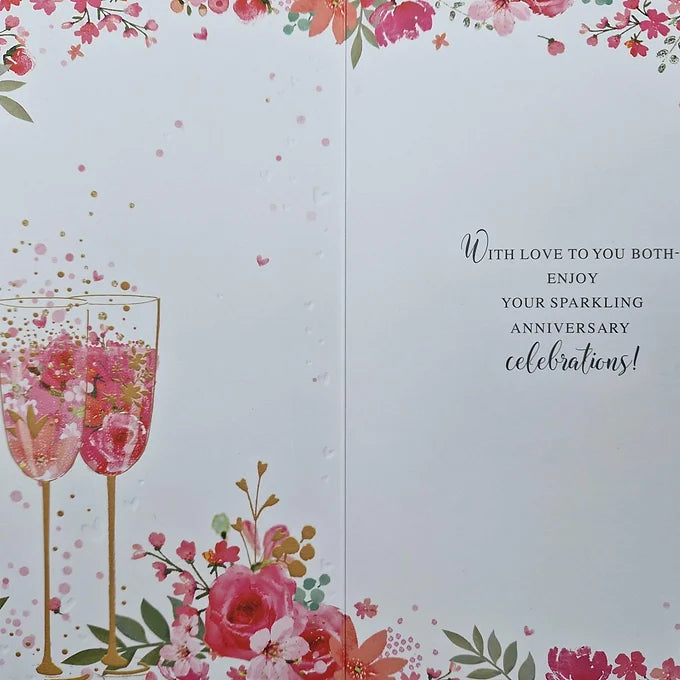 Son & Daughter-in-law Wedding Anniversary Card Daisy Devotion