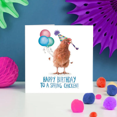 Spring Chicken Birthday Card Daisy Devotion