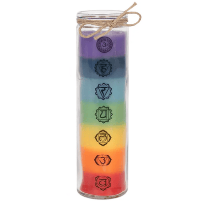 Tall Chakra Candle Daisy Devotion