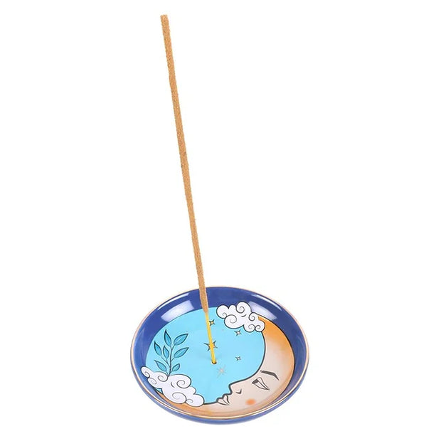 The Moon Celestial Ceramic Incense Holder Daisy Devotion