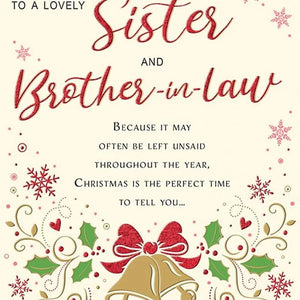 To A Lovely Special Sister & Brother-in-Law Daisy Devotion