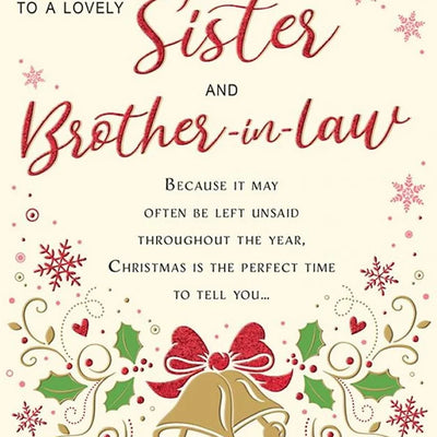 To A Lovely Special Sister & Brother-in-Law Daisy Devotion
