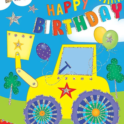 Tractor Birthday Card Daisy Devotion