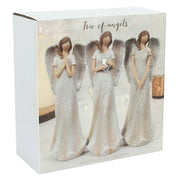 Trio Of Small Glitter Angels Daisy Devotion