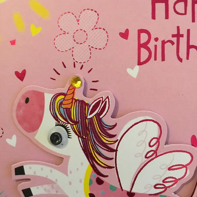 Unicorn Birthday Card Daisy Devotion