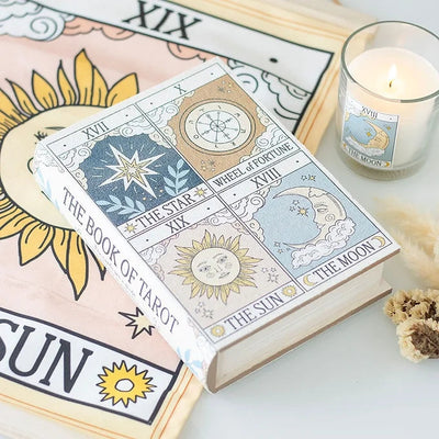 Vintage Tarot Book Shaped Storage Box Daisy Devotion