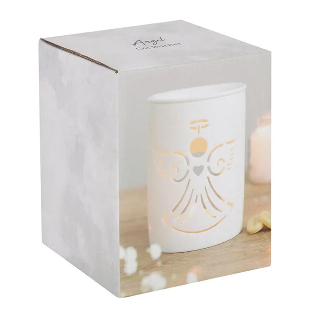 White Angel Cut Out Oil Burner Daisy Devotion