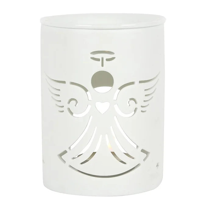 White Angel Cut Out Oil Burner Daisy Devotion