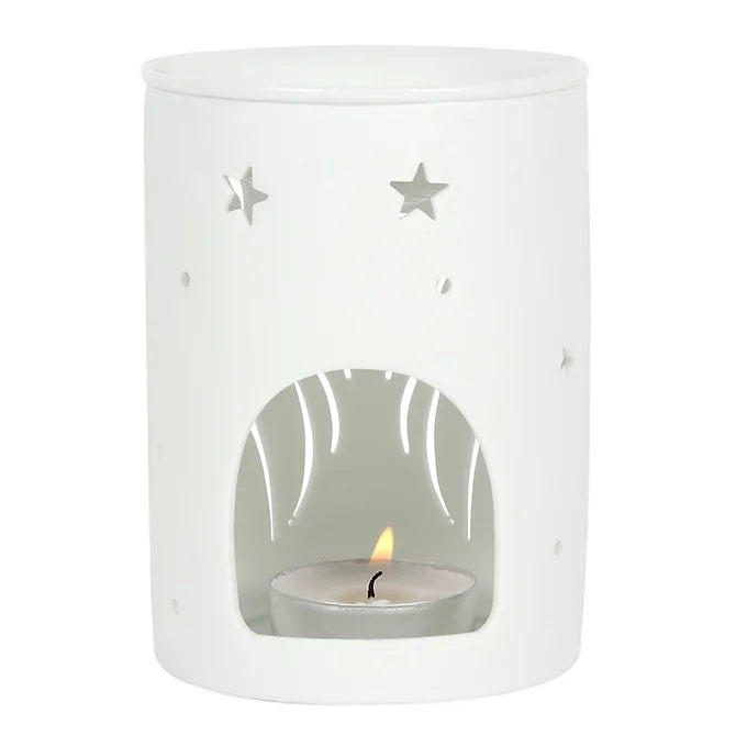 White Angel Wings Cut Out Oil Burner Daisy Devotion