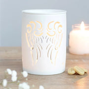 White Angel Wings Cut Out Oil Burner Daisy Devotion