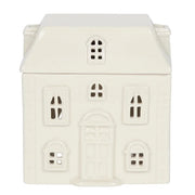 White Ceramic House Oil Burner Daisy Devotion