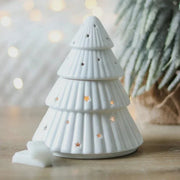 White Christmas Tree Oil Burner Daisy Devotion