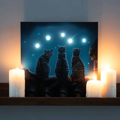 Wish Upon A Star Light Up Canvas Plaque by Lisa Parker Daisy Devotion